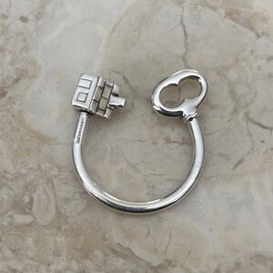 Tiffany & Co. 925 Sterling Silver House & Key Keychain Very Rare